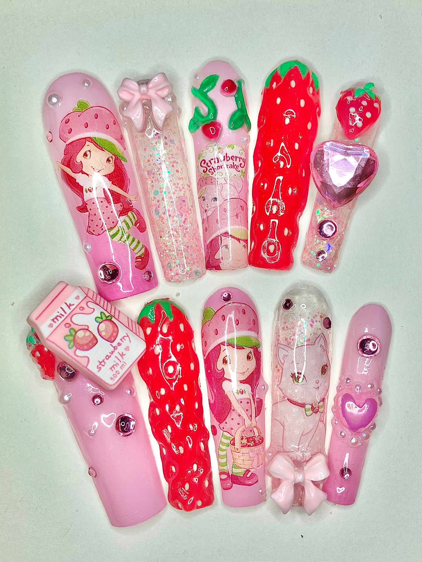 Strawberry Shortcake | Press On Nails