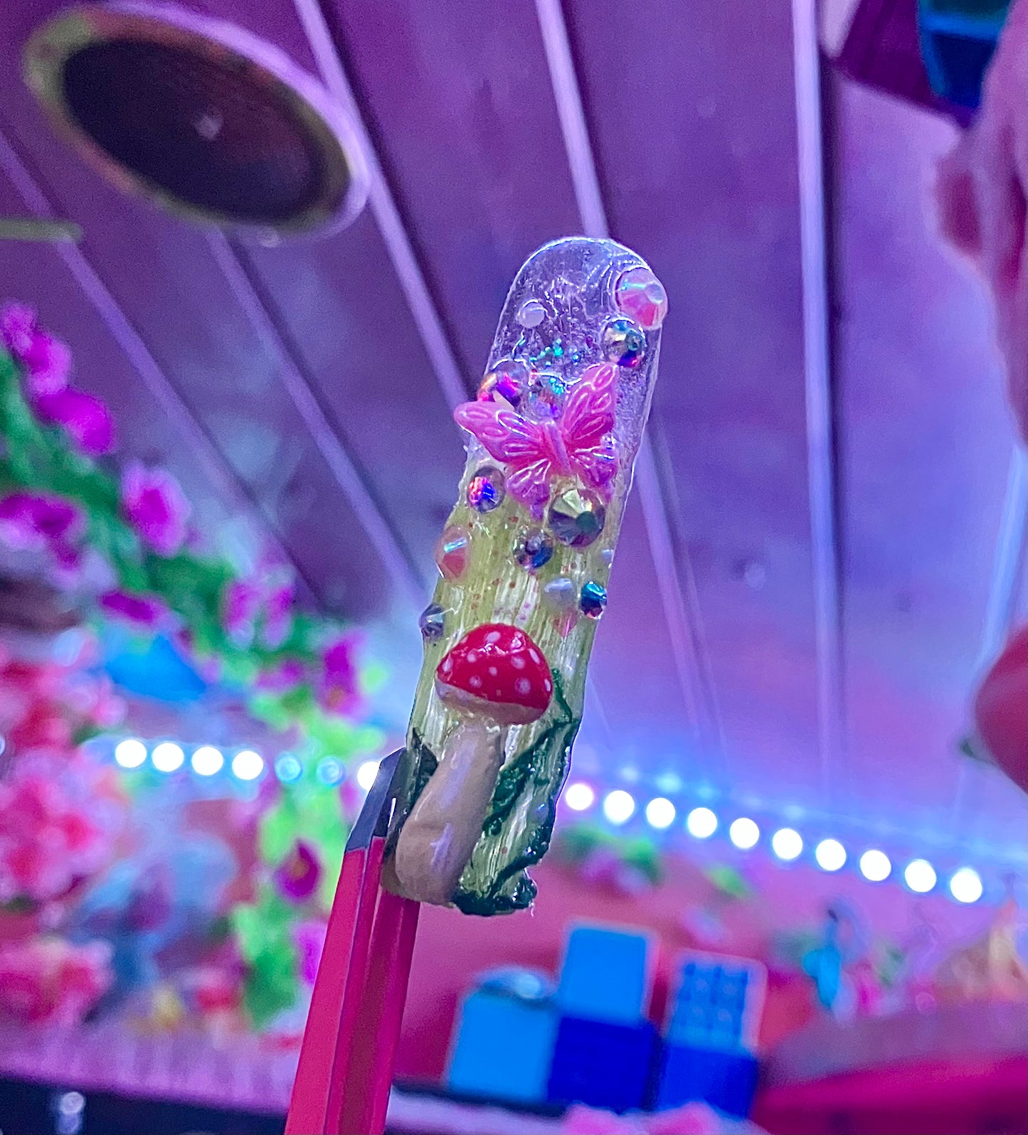 Fantasy 🧚🏽♀️fairy🧚🏽♀️ 🍄mushroom🍄| Press On Nails