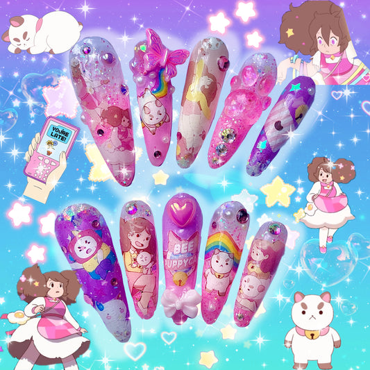 Bee and Puppycat| Press On Nails