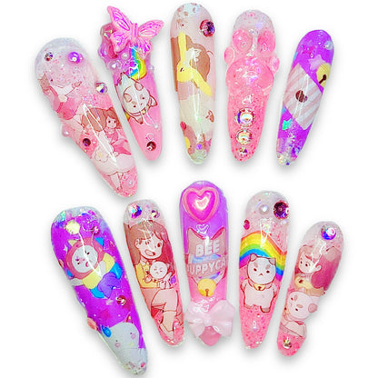 Bee and Puppycat| Press On Nails