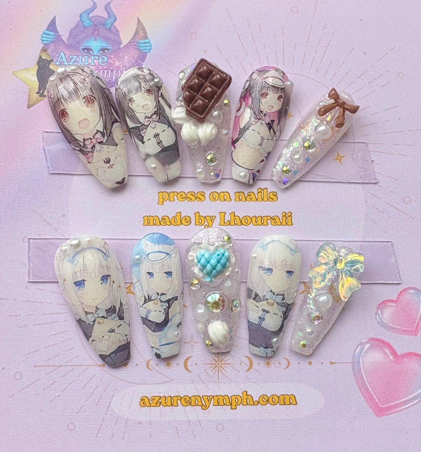 Chocola and Vanilla (ready to ship)