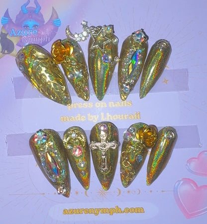 Golden goddess | Press On Nails
