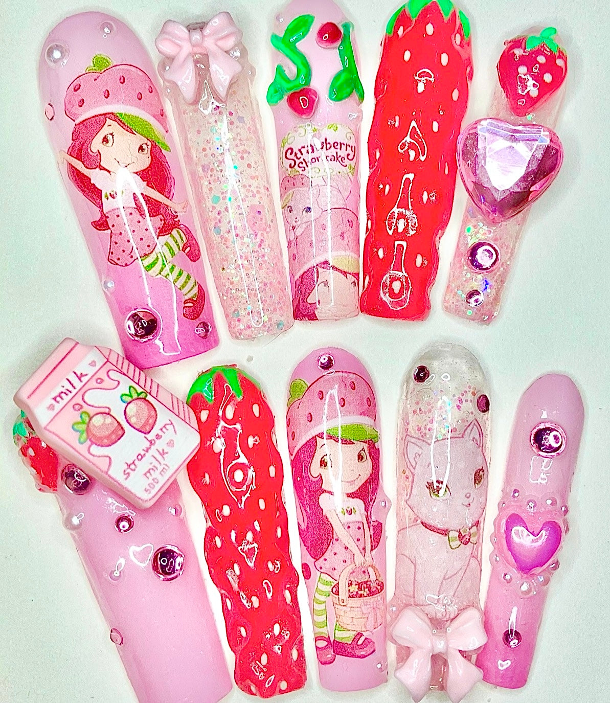 Strawberry Shortcake | Press On Nails