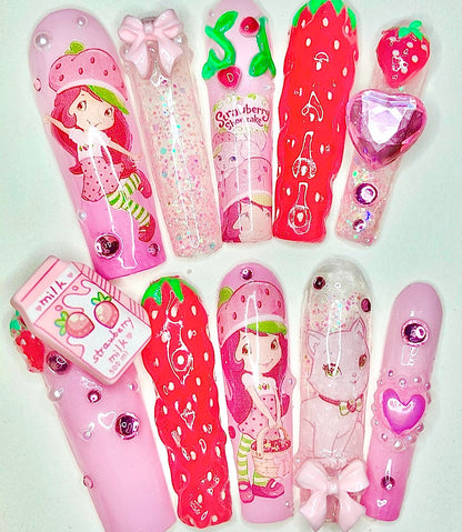 Strawberry Shortcake | Press On Nails