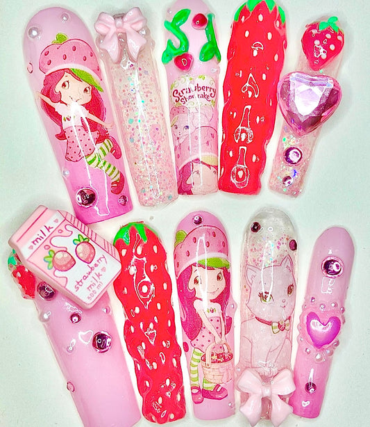 Strawberry Shortcake | Press On Nails