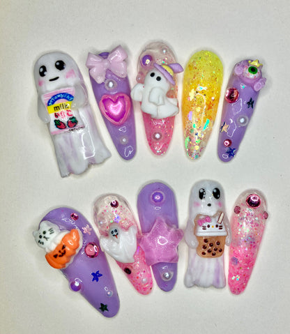 Kawaii Halloween! | Press On Nails