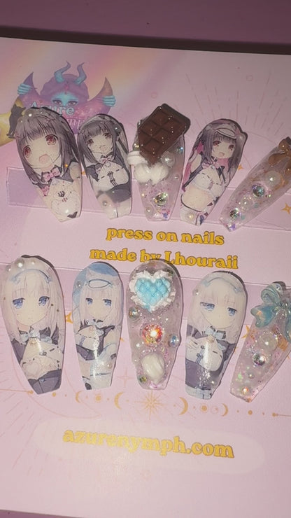 Chocola and Vanilla (ready to ship)