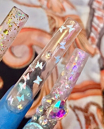 Translucent Sparkly Faerie | Press On Nails