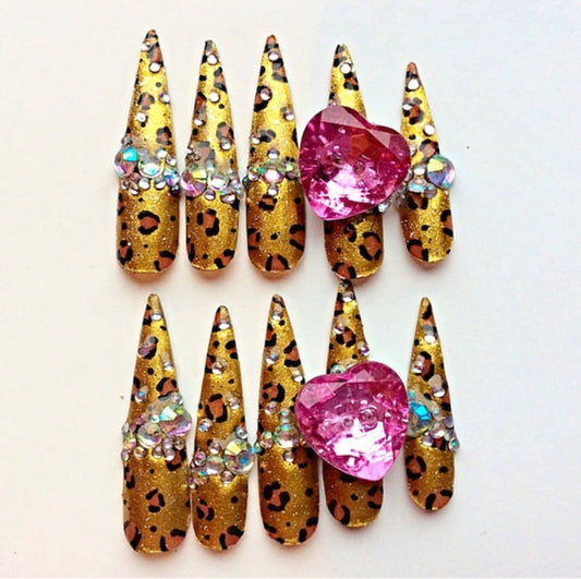 Fierce Leopard | Press On Nails